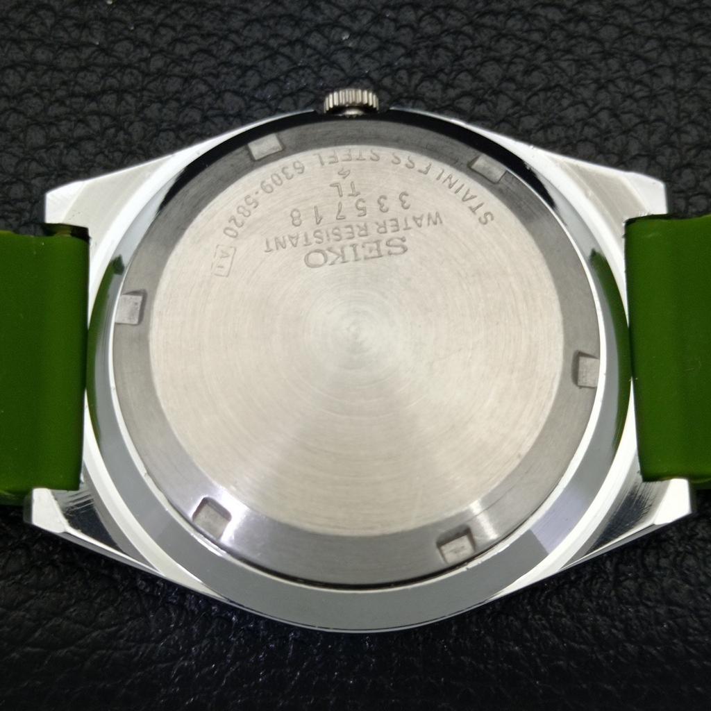 ВИНТАЖНЫЕ АВТОМАТИЧЕСКИЕ ЧАСЫ SEIKO 5, ЯПОНИЯ, МУЖСКИЕ, ЗЕЛЕНЫЙ ЦИФЕРБЛАТ, a435125-2