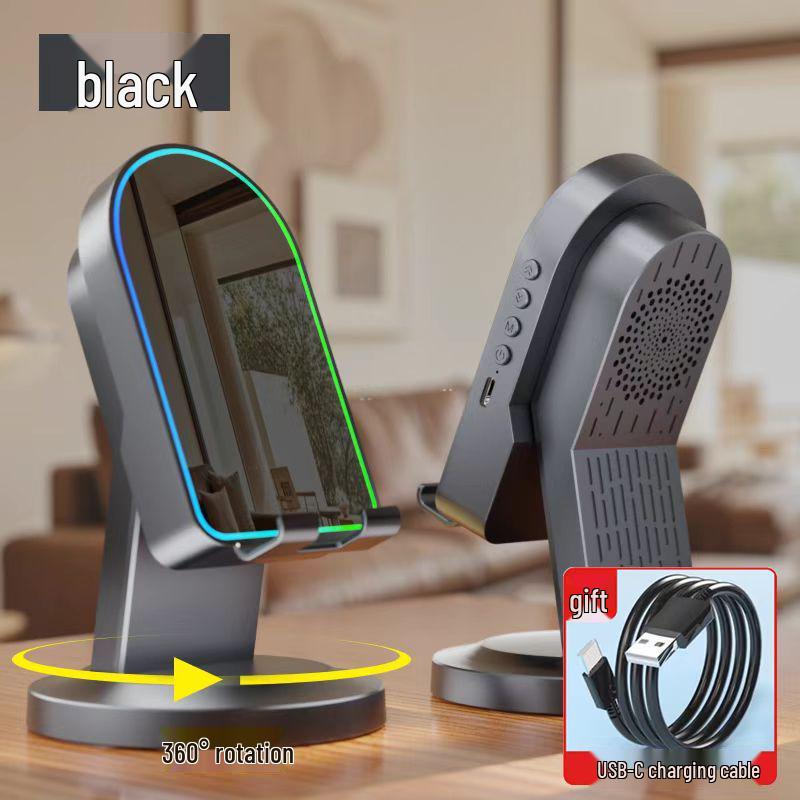 Беспроводная индукционная Bluetooth-колонка 3-в-1 и подставка