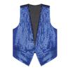 Мужской женский блестящий жилет без рукавов с блестками, жилет, куртка, костюм, Блейзер, карнавальный сценический костюм