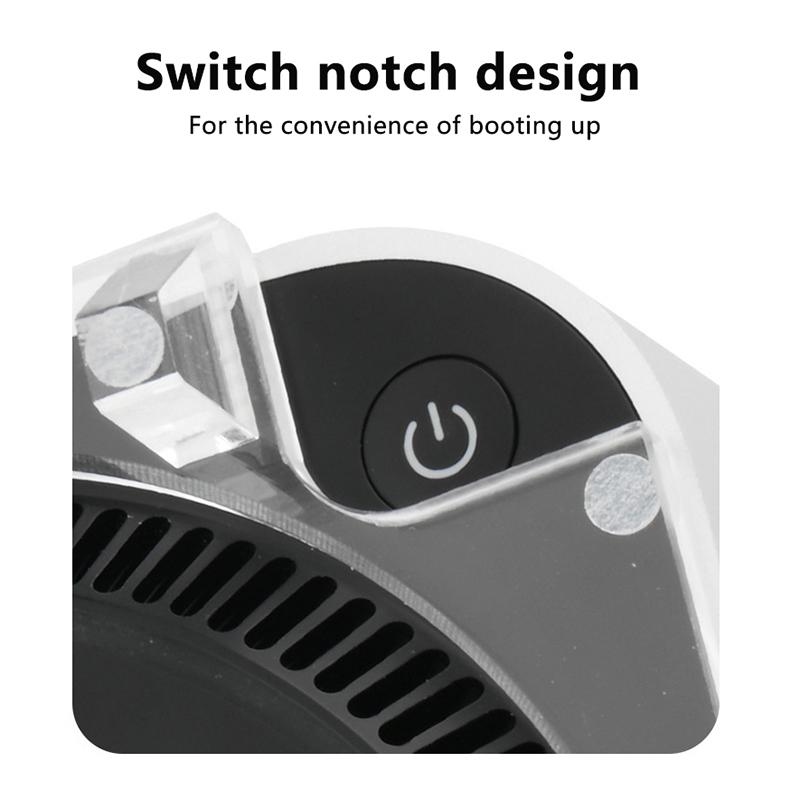 Anti-Slip Mini Desktop Computer Holder For Mac Mini M4 2024 Transparent Cooling Pc Stand Bracket Base