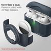 Spigen Airpods Pro Case AirTag Attached Charging Case Cover with Carabiner Shockproof Wireless Charging Compatible Double Structure Tag Armor Duo