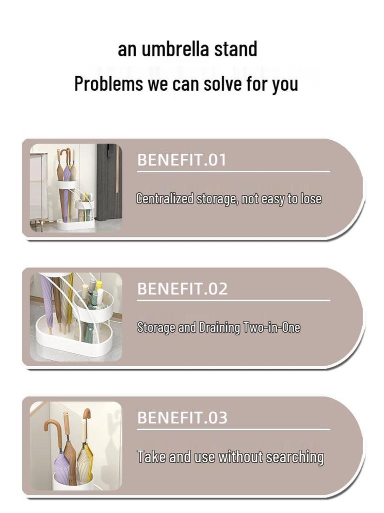 Umbrella Stand: Household & Commercial Rack for Doorway and Hanging Storage