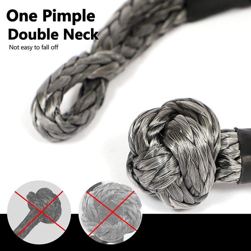 22-дюймовый 15-тонный мягкий трос с петлей для буксировочной лебедки, ремень для эвакуации