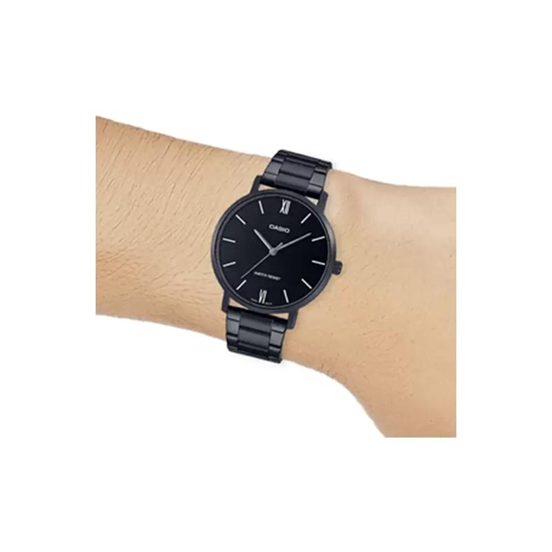 Casio Мужские Черные Часы MTP-VT01B-1B-