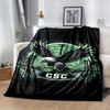 CSC Flannel Blanket Soft All-Season Throw, Design for Camping, Car Travel, Hiking Sofa, Bed, Office Perfect Gift for Parties