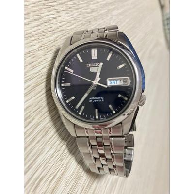 Б/у SEIKO5 Часы Seiko Аналоговые Автоматические SNK357K1 Прозрачная задняя крышка