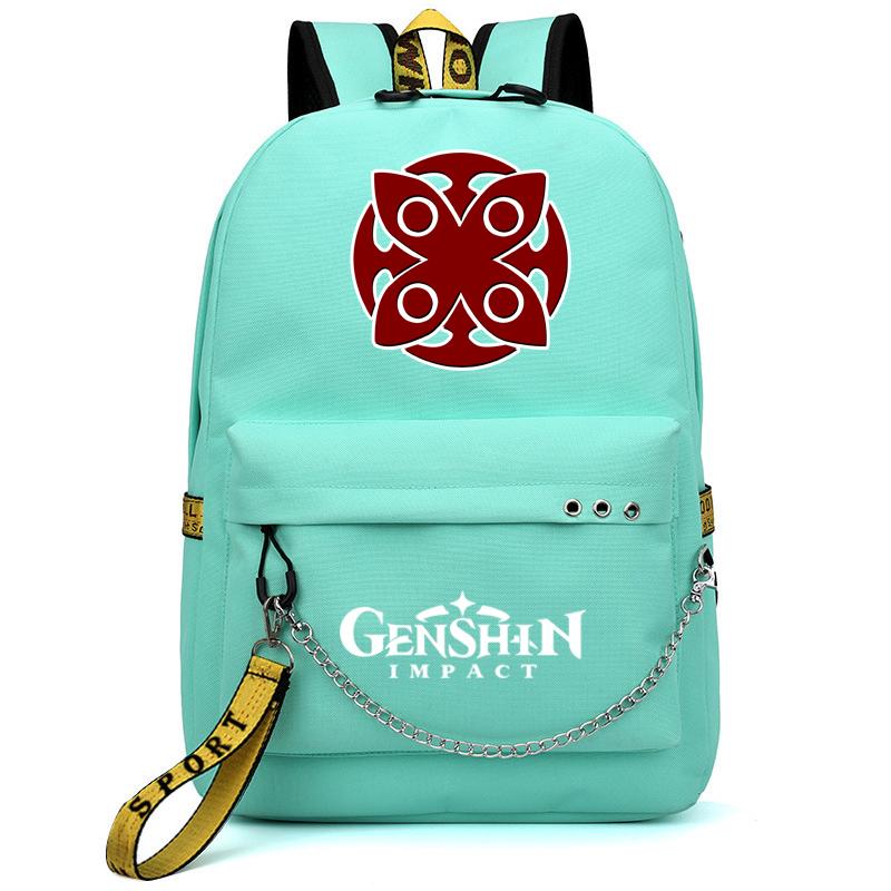 Аниме Genshin Impact рюкзак Usb порт школьная сумка 3D узор рюкзак студент-подросток школьная книга путешествия ноутбук Mochilas