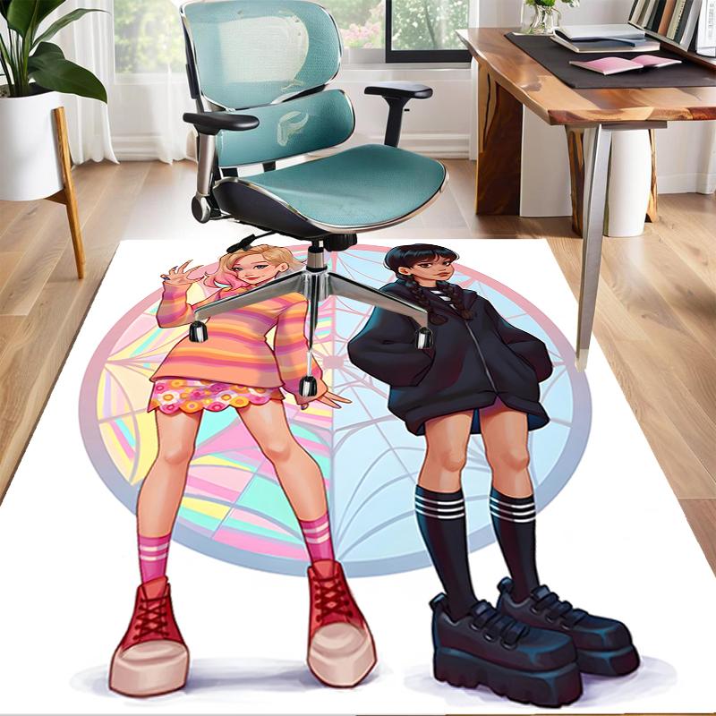 1pc Wednesday (7) Design Area Rug - Non-Slip, Soft & Cozy Floor Mat for Living Room, Bedroom, Office - Indoor/Outdoor Decorative Carpet