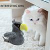Серый электрический умный питомец кошка похлопывает по ушам игрушка со звуком