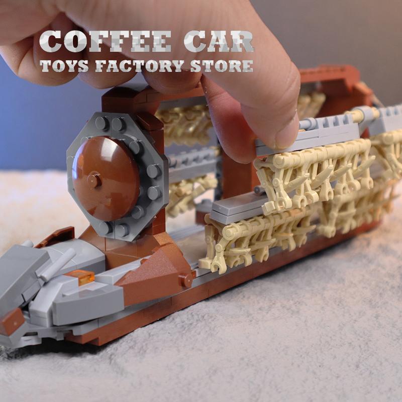 Звездный План Атакующий Корабль MOC Строительные Кубики 3D Модель Робот Битва Космический Корабль Кубики DIY Головоломка Игрушки Взрослые Дети Подарки на День Рождения