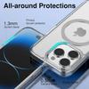 Магнитный оригинальный прозрачный чехол для iPhone 16 15 14 13 12 11 Pro Max Plus mini XS XR Funda For Magsafe Silicone Transparent Cover
