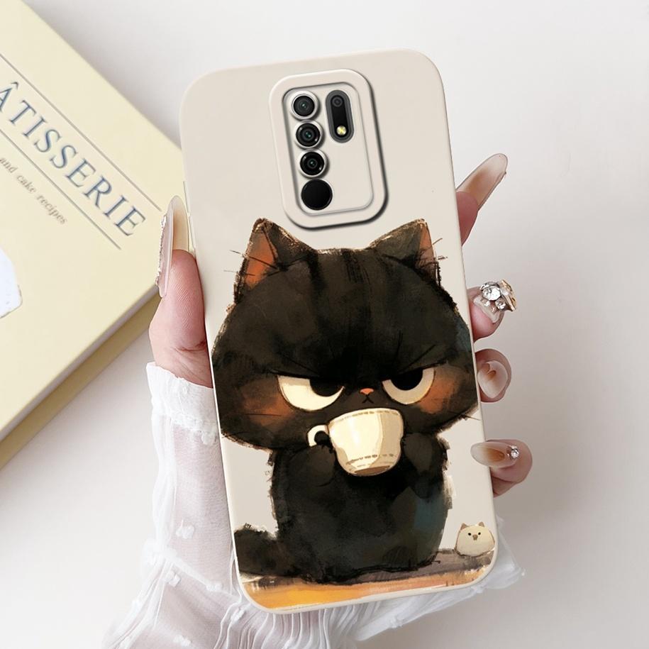 Чехол для Xiaomi Redmi 9 Милый Мультяшный Пингвин Кролик Мягкий Жидкий Силикон Ударопрочный Чехол для Xiaomi Redmi 9 Prime Redmi9 Fundas