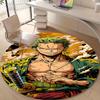 1pc Z-Zoro Print Round Carpet Chair Round Carpet Suitable for Bedroom Living Room Home Decorative Carpet