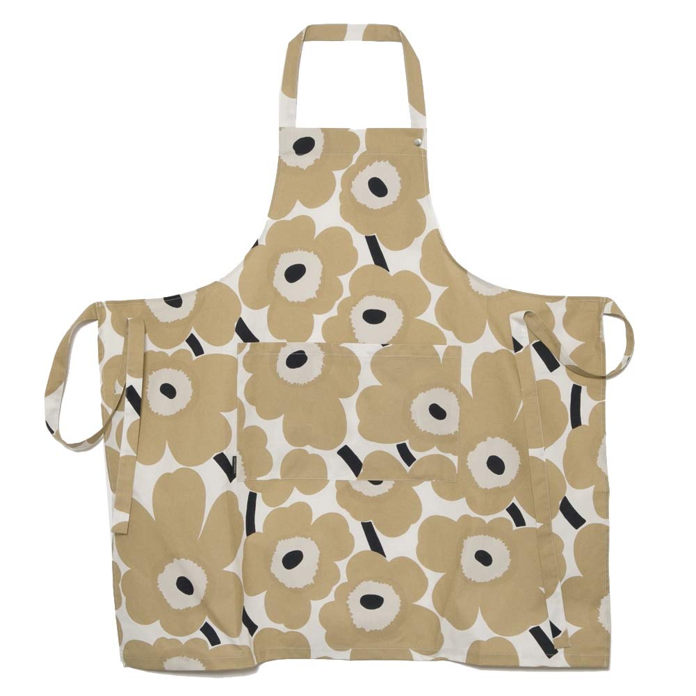 Фартук Marimekko Pieni Unikko (Кремовый x Бежевый x Темно-синий) 069907 185см (83,5 см) [Параллельный импорт]
