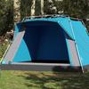 VidaXL 4-Person Cabin Camping Tent Blue Quick Release, Tent, Camping Shelter, Garden Shelter, Garden Tent, 4004220