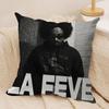 La Ffeves Singer Cool Cushion Cover Silky Short Plush Invisible Zipper Dustproof Sofa Pillow Case For Home Decor