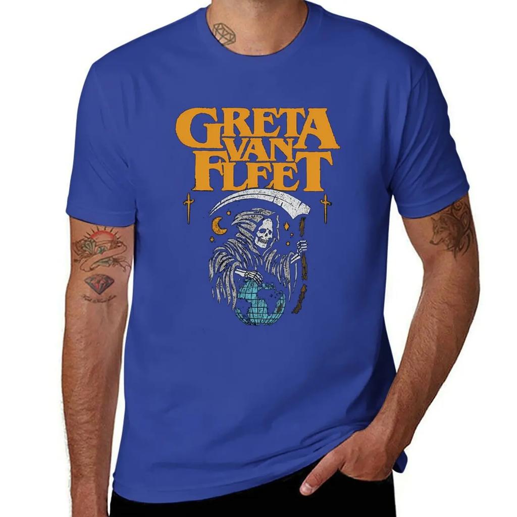 Greeta Van Fleet4 Greta Van Fleet Shirt Retro Musical Greta Fleet Rock Band Boho Vintage Musician Retro Greta Fleet T-Shirt