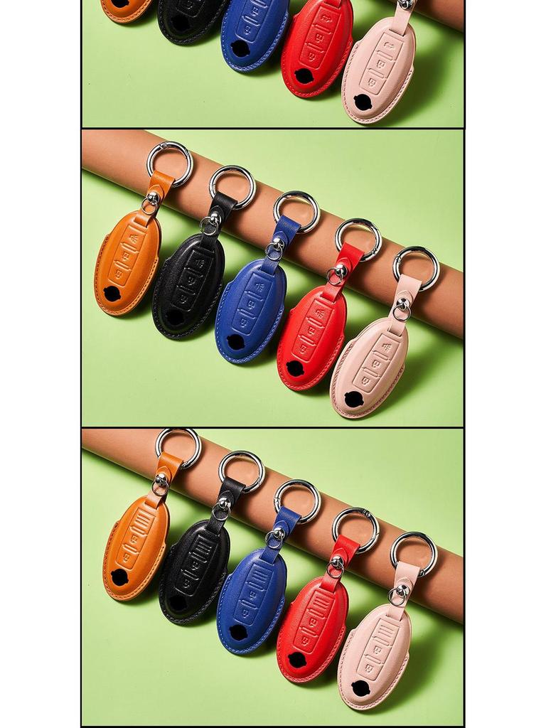 Ключница из коровьей кожи растительного дубления для ключа от автомобиля New Sylphy Murano, ручная работа, дизайн с пряжкой для мужчин