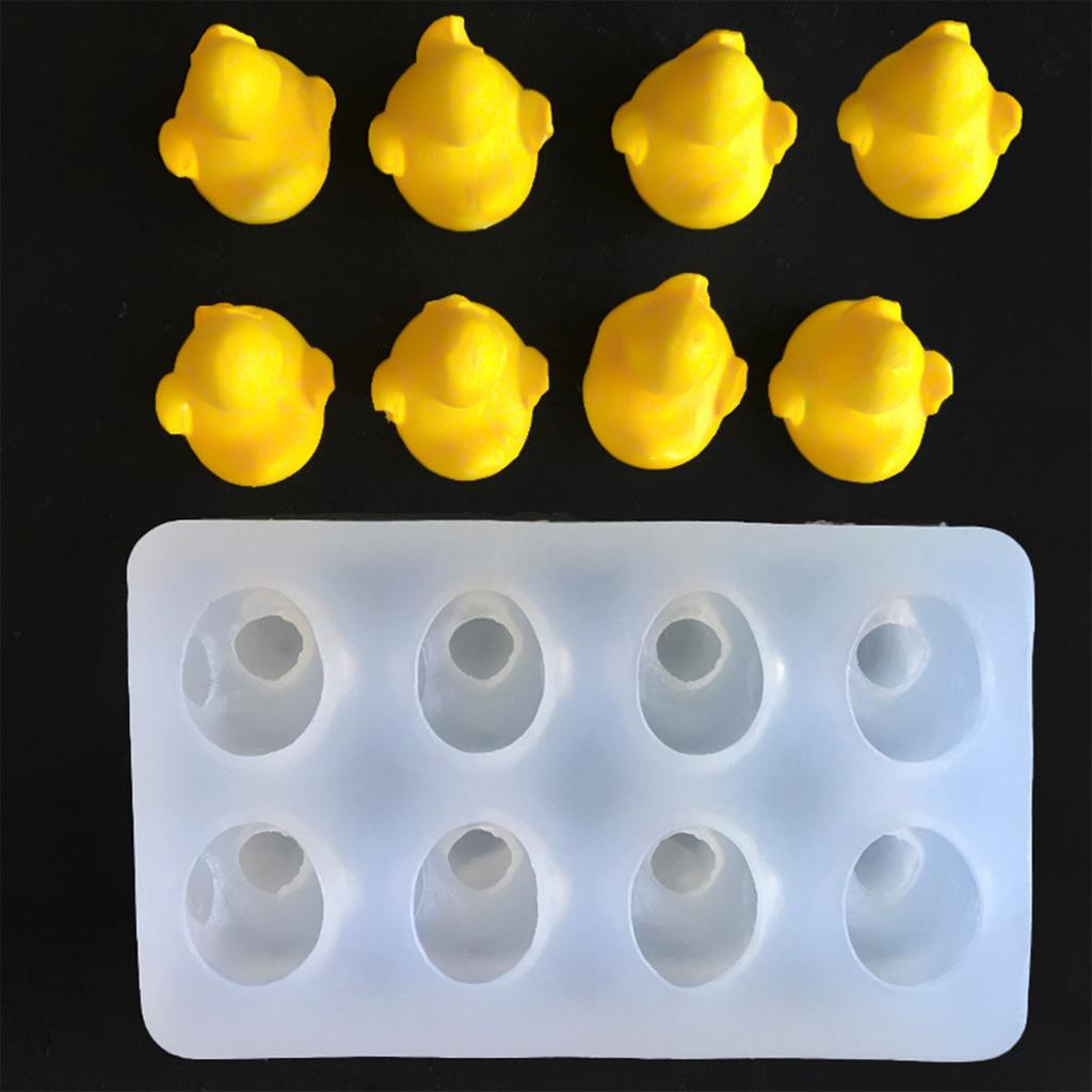 Little Yellow Duck Candle Molds Casting Molds Lovely Cartoon Animal Silicone Mould Ornament Molds Epoxy Resin Molds