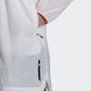 Adidas Куртка с капюшоном и боковыми разрезами Color Block, женская, белая FT7932