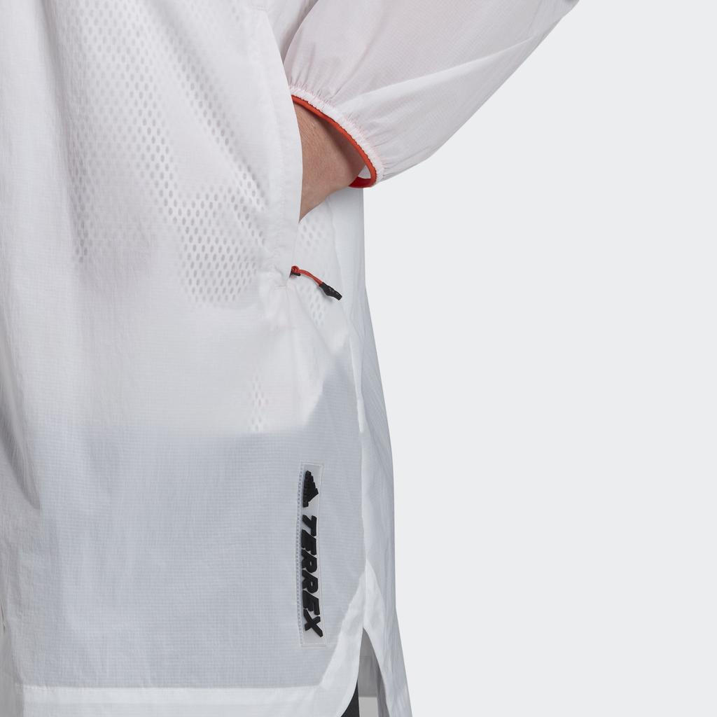 Adidas Куртка с капюшоном и боковыми разрезами Color Block, женская, белая FT7932