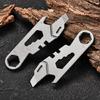 Multifunction Waist Hanging Keychain Buckle Key Hook Clip Multitool Alloy Keychain Key Buckle Bottle Opener Pocket Tool