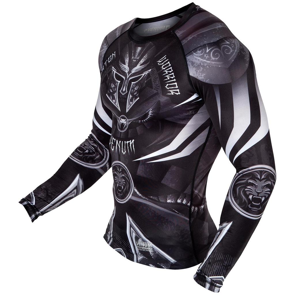 Venum Men's Gladiator 3.0 Long Sleeve Rashguard Black L