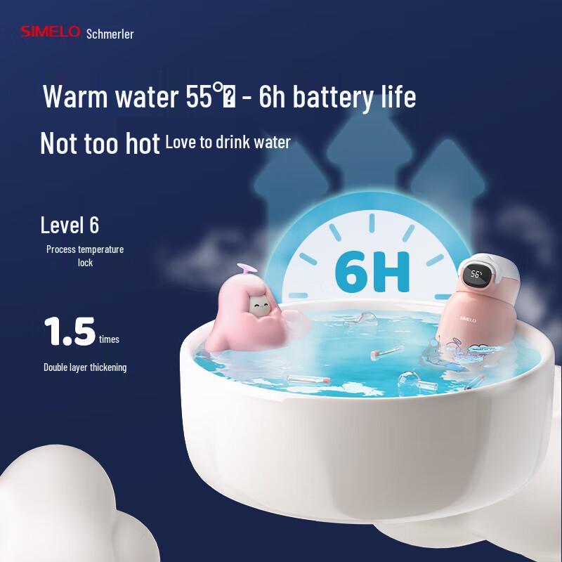SIMELO Изолированная бутылка для воды из чистого титана для детей