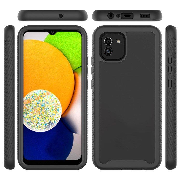 Case for Samsung Galaxy A03, Shockproof, with foil, black