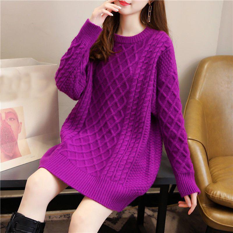 Пуловер, свитер, осенне-зимний свитер, модный пуловер, свободный, с длинными рукавами и круглым вырезом, женский свитер с жареным тестом