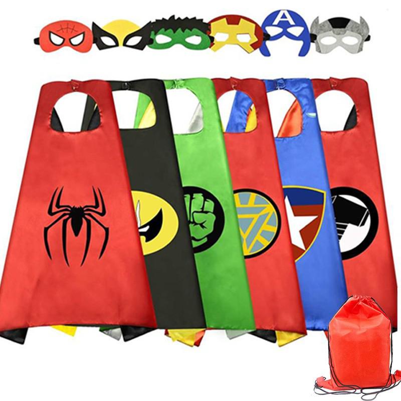 Children & Adults Hero Capes: Captain America, Superman, Iron Man Shawls