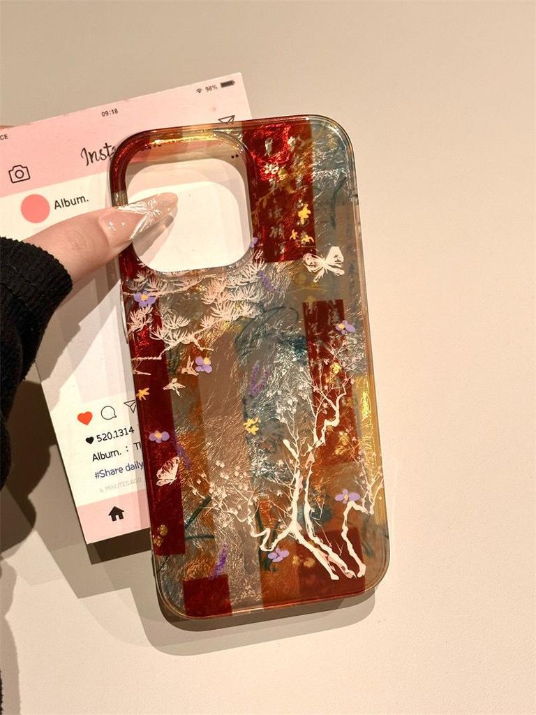Высококачественный чехол с изображением удачливых рыбок кои, красивый блеск, глянцевая ледяная текстура, для iPhone 12 13 14 15 16 17 Pro Max