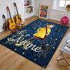 Custom Coraline Mat Personalized Name, Polyester Washable Indoor Entryway Rug, Gift for Christmas, Easter, Thanksgiving Day