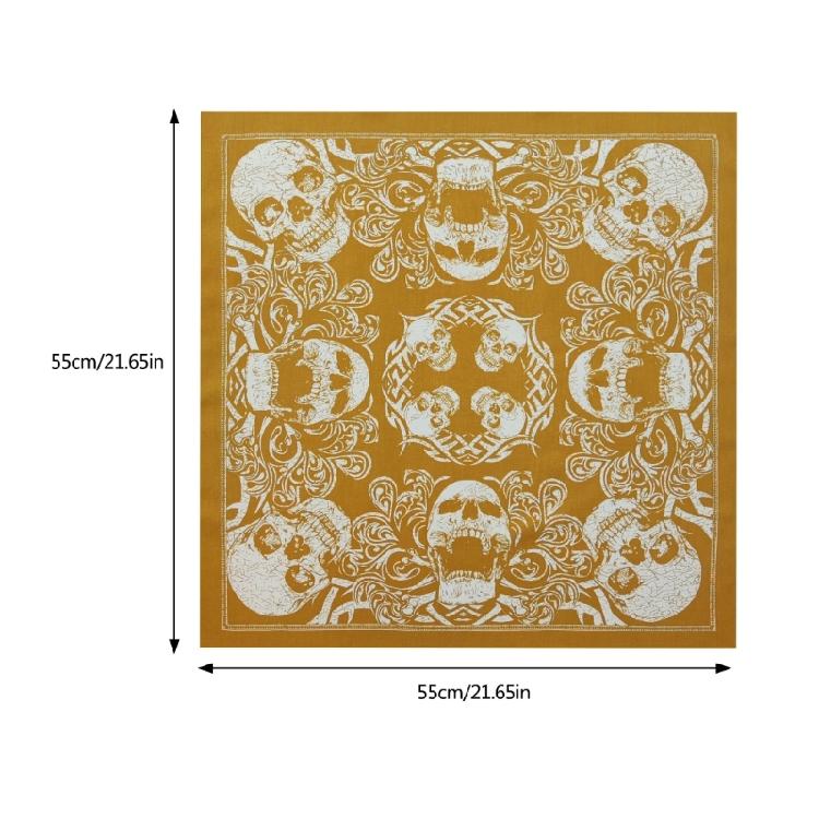 21'' Повязка на голову Рэпер Головной платок Бандана для волос Гладкие тюрбаны Узор черепа