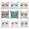 Marble Bright Diamond Eyes Eyelash Pillow Case Sofa Cushion Manicure Decoration Pillow