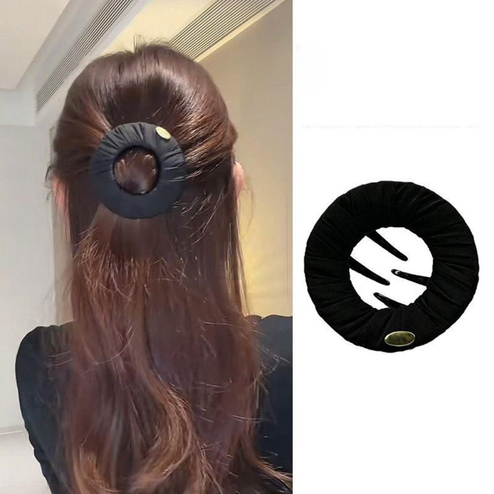 Round Shape Hairpins ABS Soft Clips Creative Gift Hair Clip for Lying Down and Driving