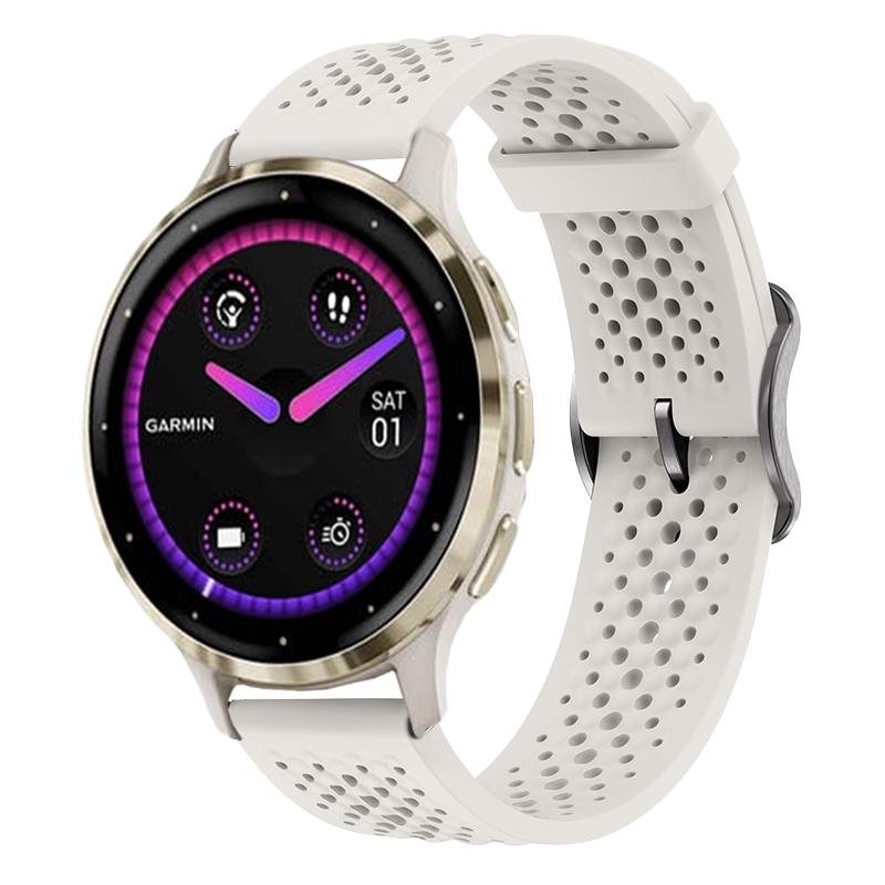 Официальный силиконовый ремешок для часов Garmin Venu 3s/2s Классический и стильный ремешок для часов Совместим с Forerunner 265s 255s Vivomove4s