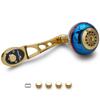 HEIGHTEN Reel Handle 45mm Handle Knob Shimano Daiwa Abu Baitcasting Reel Universal Aurora Ach Series 80/90mm (Gold) (799)