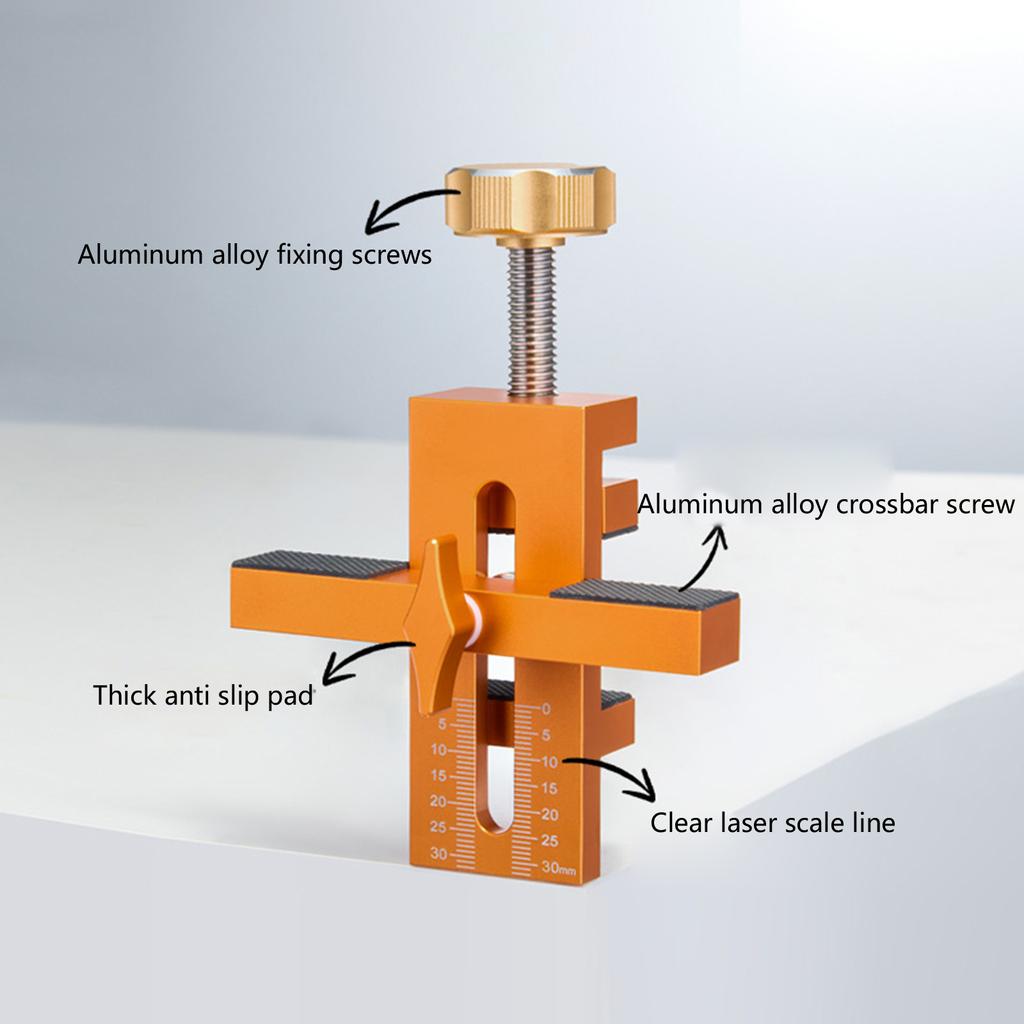 Монтажные приспособления для дверцы шкафа по дереву Инструмент для быстрого позиционирования дверцы шкафа Регулируемые диапазоны зажима из алюминия