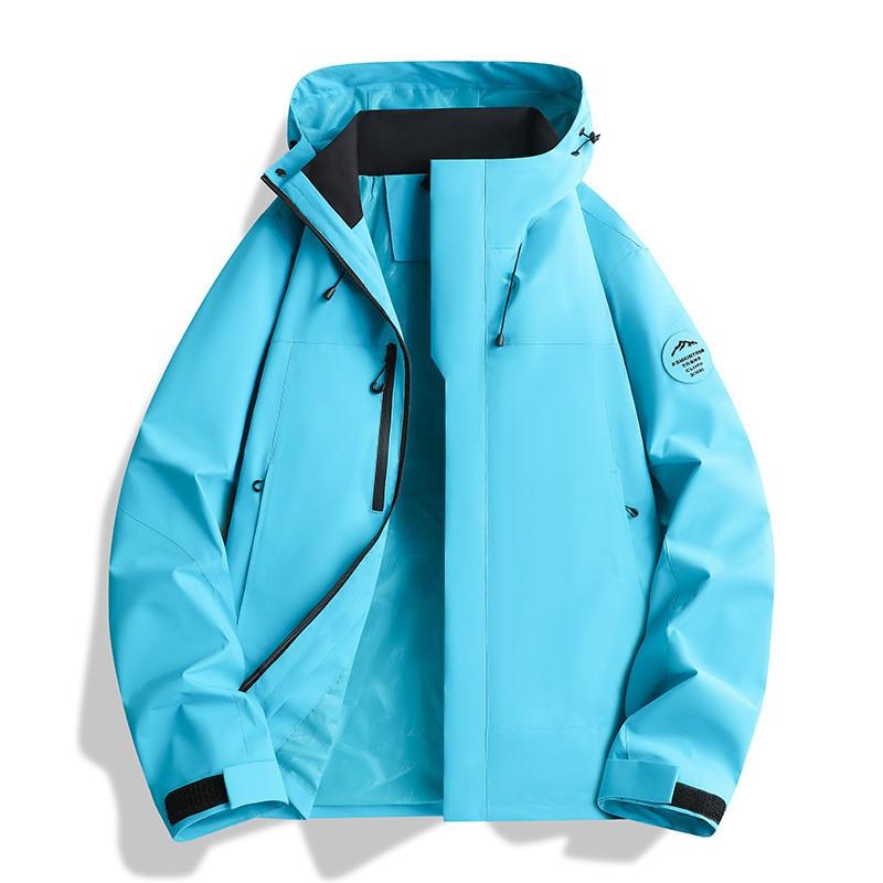 Womens 3-in-1 Detachable Hiking Jacket Waterproof Windproof Outdoor Mountaineering Coat With Fleece Liner