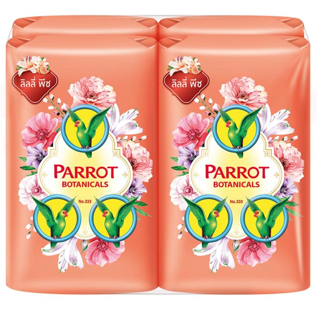 Parrot (Nokkaew) Мыло Botanical 70 г / 105 г x 4 шт - тайское