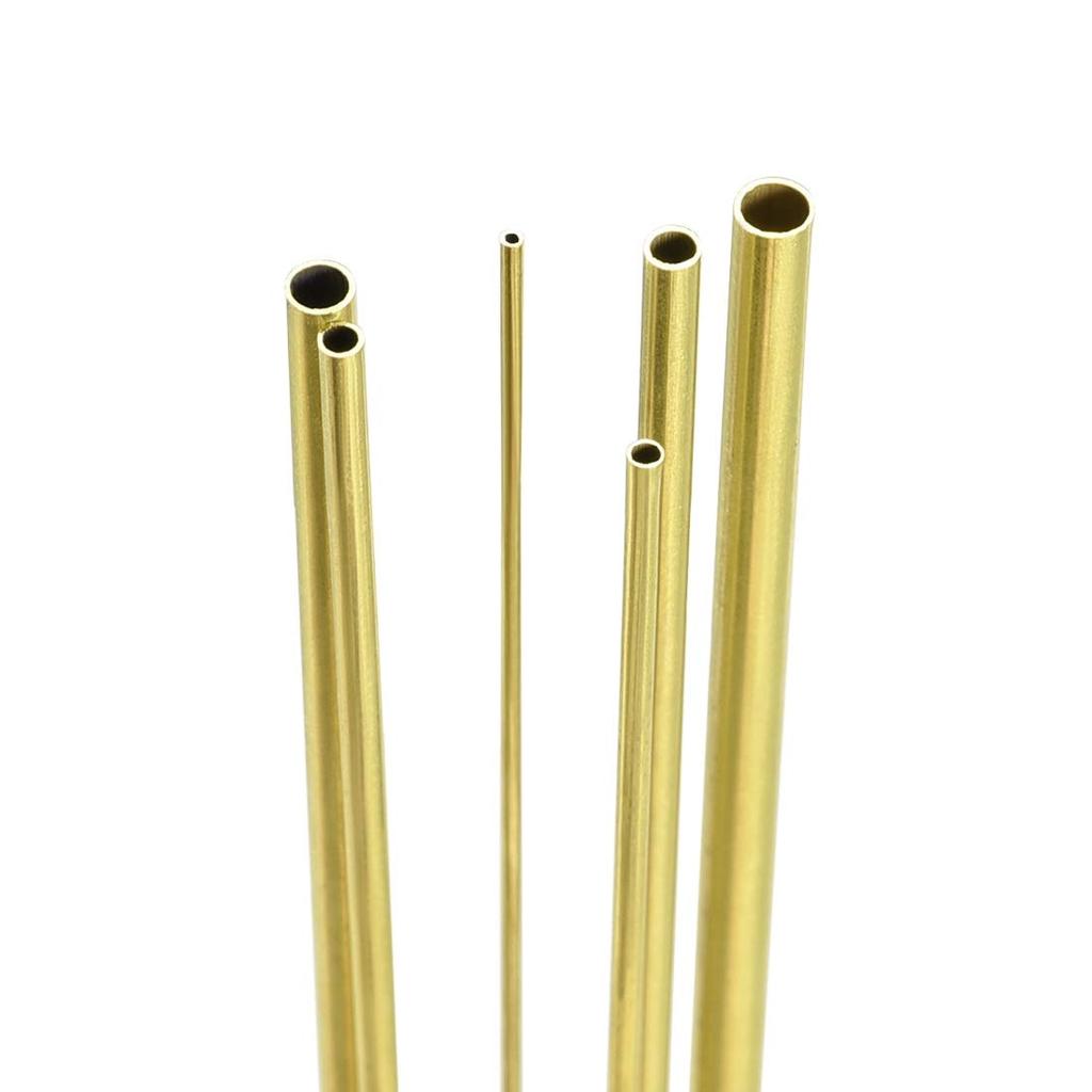 1PCS Brass Tube DIY Tube Round Diameter 2/3/4/5/6/7/8/10/14/16/20mm L200mm 300mm Brass Tube Brass Tube Cutting