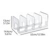 Clear Plastic Purse Handbag Organizer 4 Sections Bag Closet Shelf Divider Purse Display Stand Handbag Storage Organizer Holder