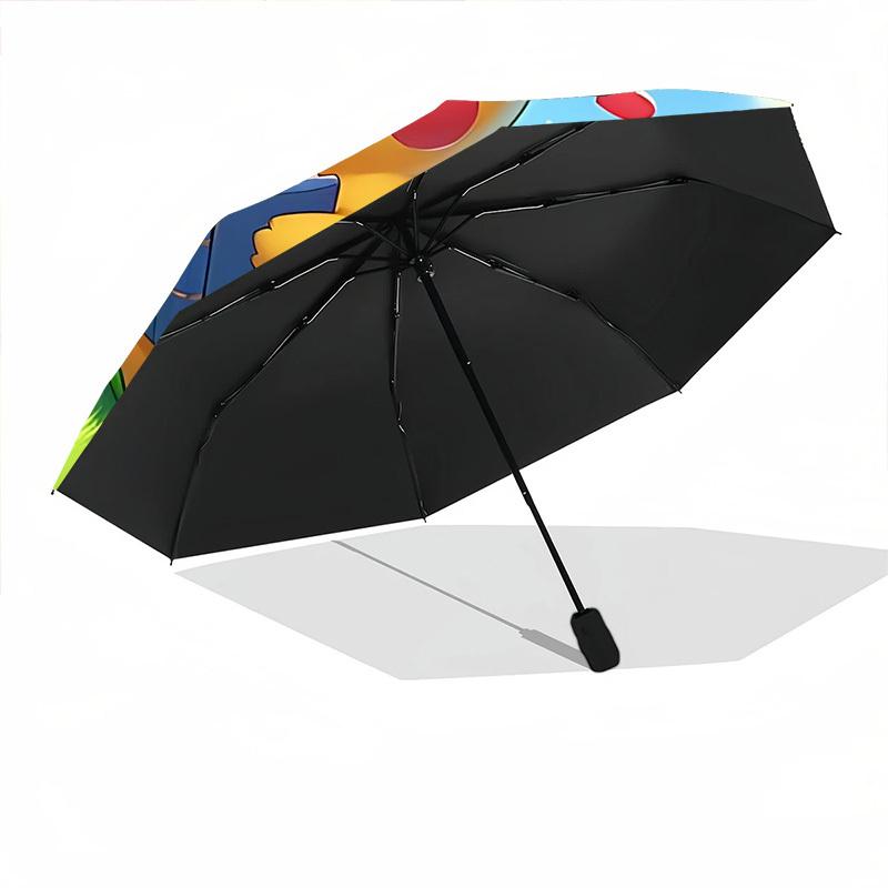 1pc Pikachu Automatic Open/Close Umbrella - Compact Travel Umbrella with 8-Rib Durable Frame,  Portable for Commuting, yy251023023