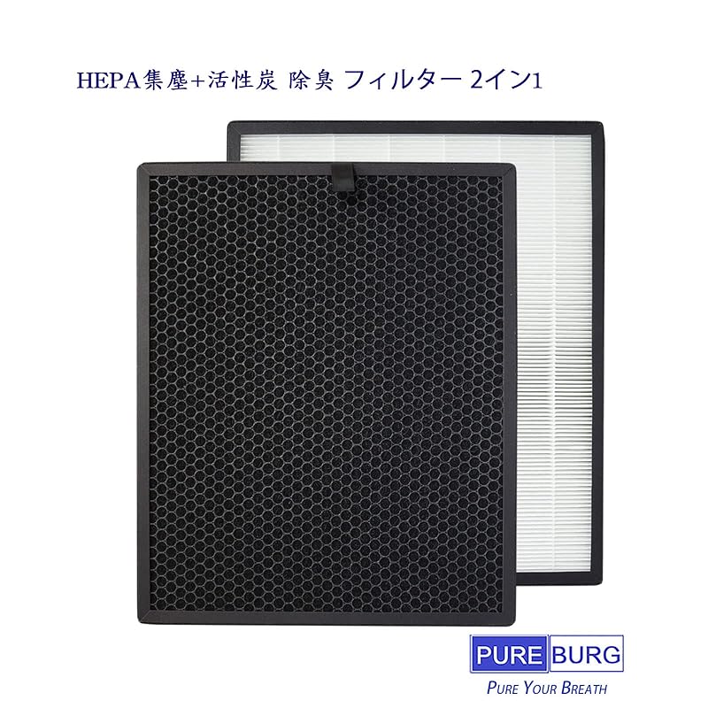 PUREBURG PMMS-DCHF PMMS-DCTF Replacement HEPA filter IRIS Ohyama (IRIS Air purifier compatible with OHYAMA) PMMS-DC100, Compatible model number +