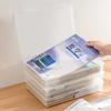 Товары для дома и офиса Коробка для хранения документов Многофункциональная настольная коробка большой емкости для бумаги формата А4 Прозрачная пластиковая коробка-органайзер