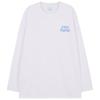 ASTRAL PROJECTION Graffiti Lettering Oversized Long Sleeve T-Shirt_White