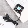 1 шт. Бесшумный вентилятор DC5010 5 В, масляный USB-кабель, разъем для увлажнителя, вентилятор для ПК, кулер, радиатор, вытяжной, вентилятор для охлаждения ЦП, запасные части