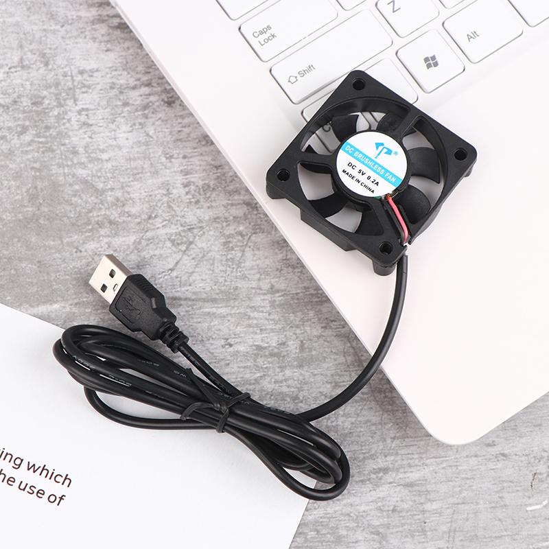 1 шт. Бесшумный вентилятор DC5010 5 В, масляный USB-кабель, разъем для увлажнителя, вентилятор для ПК, кулер, радиатор, вытяжной, вентилятор для охлаждения ЦП, запасные части