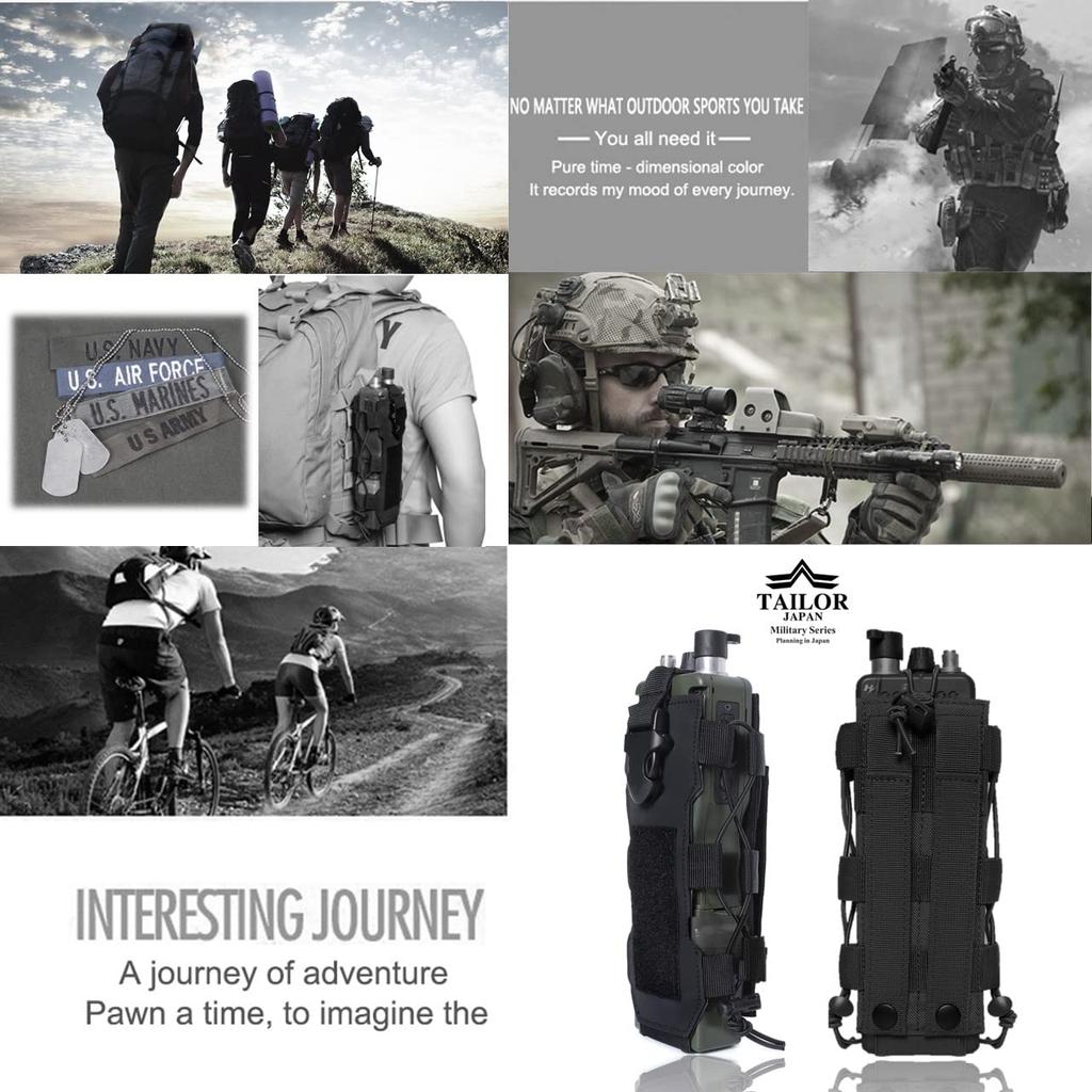 TAILOR JAPAN Сумка для игры на выживание с радиоприемником Сумка для радиоприемника Сумка для приемопередатчика Беспроводная сумка Тактическая сумка Сумка для игры на выживание Подставка для радиоприемника Напиток